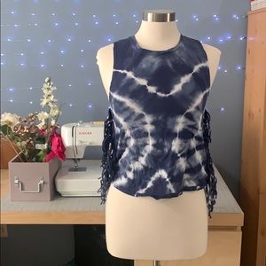 Bleach Wash Bohemian Muscle Tee A042